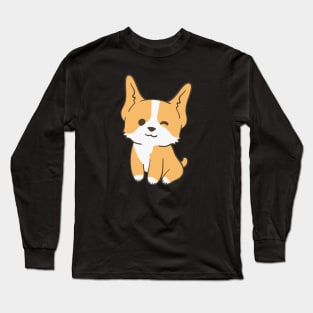 Cute Kawaii Corgi Puppy Long Sleeve T-Shirt